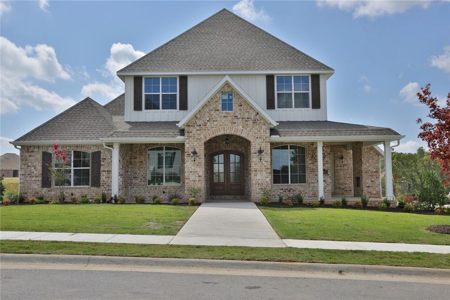 Beautiful new construction home with so much space in an amazing open floor plan w/ ship lab walls, study with beams, huge kitchen island w/ beautiful custom cabinetry, enormous pantry, outside fireplace off dining and kitchen, large family room open to kitchen w/sliding wood doors to covered patio w/fireplace and large entertaining area. Gorgeous master suite & bath with walk in shower w/ 3 shower heads, stand alone tub, huge closet w/ lots of storage. Upstairs loft w/ built-ins. Too much to mention!