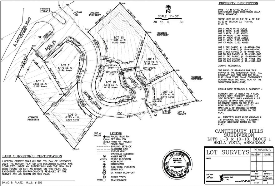 Sewer lot in a prime location just off Lancashire and minutes from the town center. Enjoy the convenience of nearby shopping, dining, and everyday amenities, along with easy access to local bike trails and outdoor recreation. Ideal opportunity for a custom home or investment property in a growing area. Sewer accessibility provides added flexibility for a home with more bedrooms and bathrooms. Just steps from the Back 40 trail and less than a 10 minute drive to Bella Vista's new bike lift!