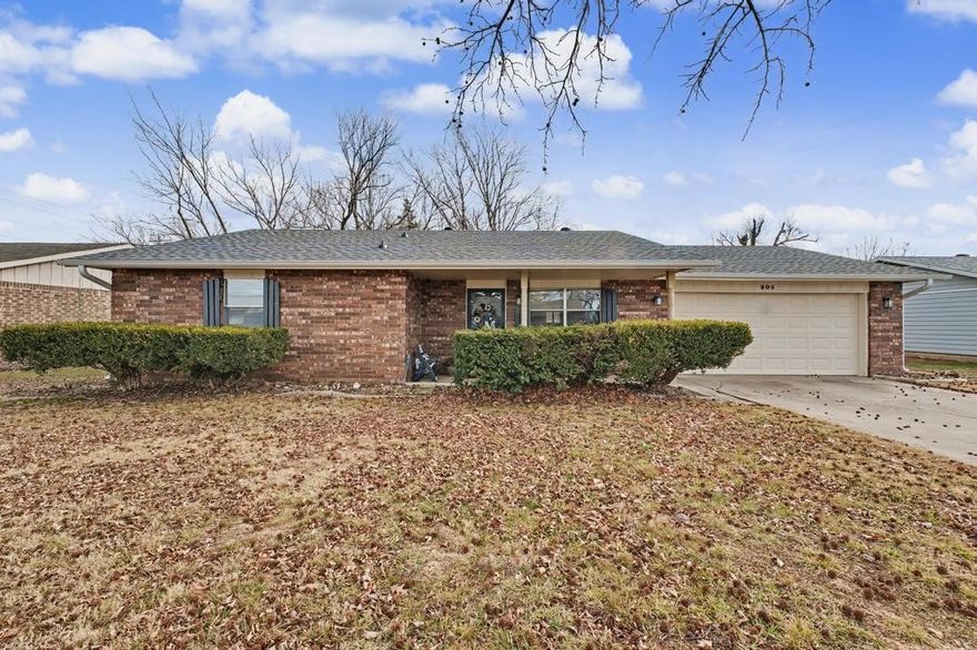 Talk about Location, Location, Location!  This is convenient to anywhere you need to go in NWA.  Well maintained home with some updates.  Fresh exterior paint & new roof/gutters in 2025.  All appliances convey.  Privacy fenced back yard with stone fire pit.  Mature trees front & back. Agent Owned.