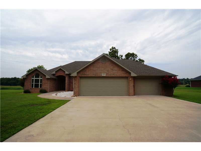 Beautiful custom built one owner home on over 1 acre w/ gorgeous views & golf course access! Home has 4 bd, 2 full ba, split floor plan, formal dining/study, huge bonus/gameroom w/ 2 t.v's & wood floors, walk-in pantry, oversized utility rm w/ sink &,storage. Spacious kitchen w/ custom cabinets, dbl oven w/ convection, & open to large family rm.Beautiful master suite w/ amazing w-i closet! Home has crown molding w/ lighting,security cameras & intercom/sound system, oversized 3-car gar & much more!
