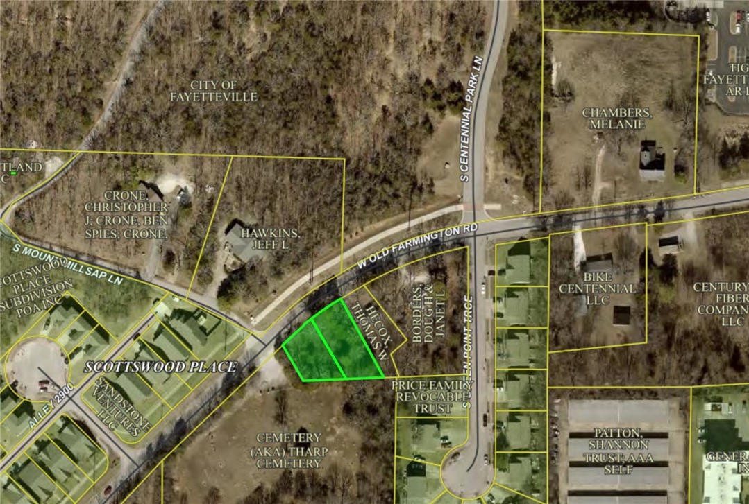 Fayetteville Land... If you're looking for a perfectly flat building lots close to town and the University, then take a look at this one. Tons of potential located directly across from Fayetteville's Centennial Park for all your Mountain Biking and recreational wants and needs. These two level lots have utilities at the street and are ready for a buyer. Come build your dream home or your own multi-oasis.