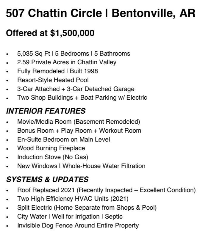 Chattin Valle Sub Cave Spgs - Residential