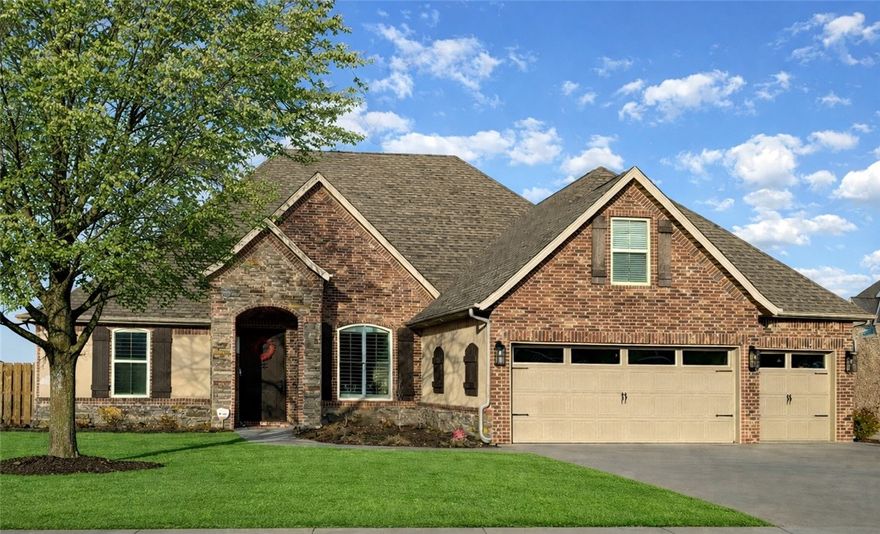 Well appointed & updated home in highly sought after Warren Glen Subdivision. Minutes from I-49, schools, shopping and biking trail. New wood flooring & tile throughout in 2021- including new carpet in 2025 on second level. All new quartz countertops, updated lighting, & new steam shower in primary bath in 2021.New roof in 2019. Media room with wet bar area for entertaining. In ground storm shelter in garage. Backyard features screened patio, pool bath, & vinyl pool with new liner in 2025. Must see!