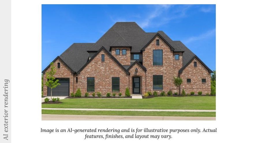 Welcome to this stunning new construction home in the highly desirable Scissortail subdivision, designed to offer both luxury and functionality for modern living. This thoughtfully planned residence features 5 spacious bedrooms, 4.5 bathrooms, a dedicated home office, and a large bonus room, providing flexible space for work, play, and entertaining. The open-concept living areas flow effortlessly, while the three-car garage offers ample storage and convenience. Luxury touches continue in the private primary suite, complete with his-and-hers closets and a well-appointed en-suite bath designed for comfort and style.
Step outside to the covered back patio, perfect for year-round enjoyment, featuring a built-in outdoor grill, ideal for hosting gatherings or relaxing evenings at home. Best of all, buyers have the opportunity to customize finishes to suit their personal style, making this home truly their own. Located in Scissortail, this property blends quality craftsmanship, modern design, and luxurious amenities.