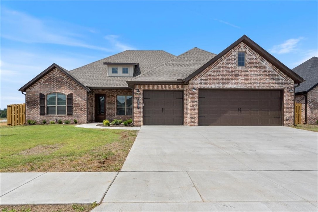Limited time special:$7,500 closing costs from builder, $2,500 towards appliances, fence, blinds, gutters, and get up tp an additional 5k from preferred Lender (for a total of up to 12,500K to lower interest rate or use towards closing costs).
Visit the model home at 1310 Paragon W, T, F 10-4 and Sunday 1-4 to learn about this amazing community with Clubhouse, Pool and within walking distance to Bentonville West High School.
Four bedroom home with three bathrooms boasts tons of extras including custom trim, built-ins in the living room surrounding the gas fireplace, stained beams, a formal dining room, covered patio, large walk-in closet in primary, pantry and three car garage. Also included gas plumbed to the patio for grill, insulated garage door and walls, LED Lighting and so much more.