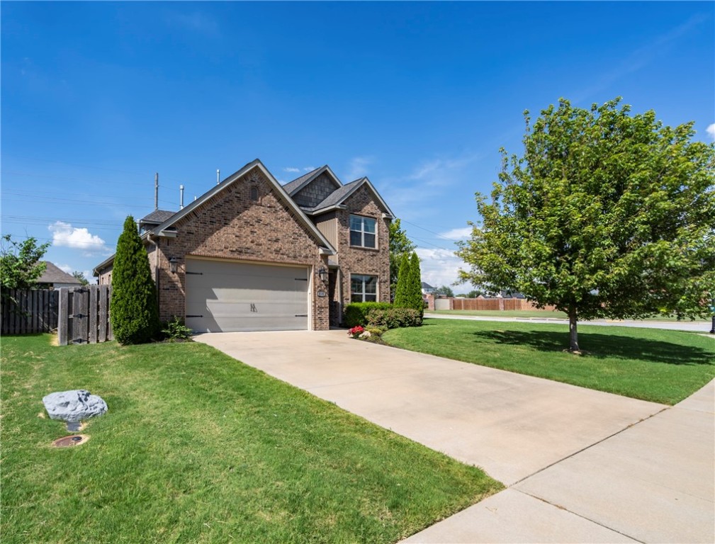 Welcome to this stunning 4 bedroom, 2.5 bath home with a spacious bonus room and dedicated office located in sought-after West Springdale - just a short walk to 3 top rated schools! You will love the open concept floor plan featuring a designer kitchen with crisp white cabinetry, stylish gray island and gleaming 3 cm granite counter tops. Ship-lap accents add warmth and character in the office, family room fireplace and the kitchen. Upgraded bathrooms feature lots of extra tile and double sinks. Double doors to the primary bath open to a jetted tub with glass block window, and large tiled shower with an upgraded rimless door - truly feels like a private luxurious spa. Step outside to a large covered back patio perfect for relaxing or entertaining. New roof and guttering 2025. Located in the beautiful Tuscany neighborhood with an active community and unbeatable convenience. Close to shopping and dining and easy access to I-49. Community pool and clubhouse make this neighborhood a wonderful place to call home.