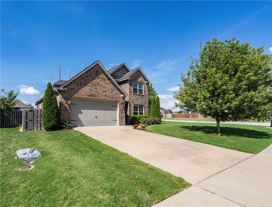 Welcome to this stunning 4 bedroom, 2.5 bath home with a spacious bonus room and dedicated office located in sought-after West Springdale - just a short walk to 3 top rated schools! You will love the open concept floor plan featuring a designer kitchen with crisp white cabinetry, stylish gray island and gleaming 3 cm granite counter tops. Ship-lap accents add warmth and character in the office, family room fireplace and the kitchen. Upgraded bathrooms feature lots of extra tile and double sinks. Double doors to the primary bath open to a jetted tub with glass block window, and large tiled shower with an upgraded rimless door -  truly feels like a private luxurious spa. Step outside to a large covered back patio perfect for relaxing or entertaining. New roof and guttering 2025. Located in the beautiful Tuscany neighborhood with an active community and unbeatable convenience. Close to shopping and dining and easy access to I-49. Community pool and clubhouse make this neighborhood a wonderful place to call home.