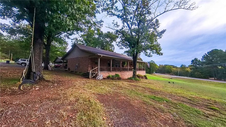 Custom built home with a guest house on 1.44 acres m/l! So many unique features. Its not your average home. The main home is a 2 bedroom 2 full bath with 2 kitchens. There is a fully equipped butlers pantry! There is storage galore from tons of closets to a full walk through crawlspace under the home with built in shelves. Home was built in 2016. The guest house has a studio layout but has a kitchen and bathroom and its own driveway with a large shop! There is even a tornado shelter underground!