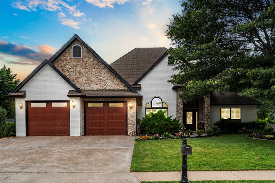 Step into unparalleled luxury in the prestigious Shadow Valley Country Club in Rogers, Arkansas! This stunning 4-bedroom, 3-bath home is designed to impress. The grand master suite, elegant dining room, and cozy sitting room offer perfect spaces for relaxation and entertaining. The sunroom, featuring Andersen patio doors, opens up to a spacious back patio with a brand new, top-of-the-line outdoor kitchen, perfect for hosting gatherings. The home is equipped with a smart irrigation system to keep the beautifully landscaped yard lush and green with minimal effort. Inside, you’ll find brand new water heaters, insulated garage doors, and an expansive, floored attic space that offers a surprising amount of storage. Plus, enjoy the convenience of a Chameleon central vac system, making home maintenance a breeze. Living in this sought-after neighborhood means access to exclusive amenities and a lifestyle of prestige and convenience. Don’t miss the opportunity to make this exceptional property your own!