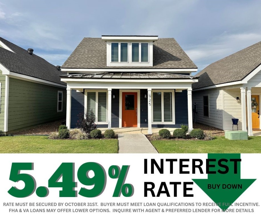 5.49% INTEREST RATE/BUY DOWN! Unbeatable location near Crystal Bridges Museum, the Alice Walton School of Medicine, Downtown Bentonville & Walmart’s new campus. Enjoy a vibrant community with top-tier amenities, including a clubhouse, pool, pickleball court, dog park, yard maintenance & access to the countries top premier mountain biking trails. Faulkner floor plan boasts LVP flooring, crown molding, blinds, ample storage & quality throughout. The living room & dining area offer a seamless open floor plan, perfect for entertaining, with abundant natural light & smooth flow into the chef’s kitchen. Chef’s kitchen features 3cm granite countertops, Frigidaire stainless steel appliances, refrigerator, a pantry, tons of storage & abundant natural light. Spacious primary suite includes a perfect ensuite bathroom with walk-in tile shower, double sinks, & large walk-in closet. Patio perfect for entertaining! Oversized garage with ample storage. Staged home at 915 Heights.