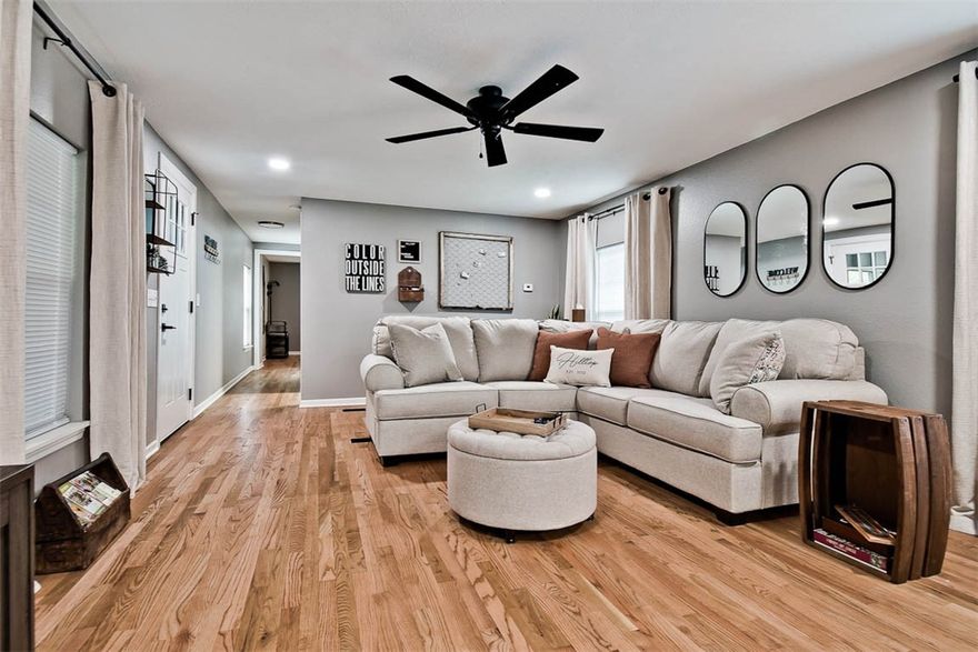 Country living in town with this completely remodeled designer decorated and fully furnished two bed one and a half bath property on half an acre. Hardwood floors in the living room all new appliances, located in Bentonville School District with lots of level yard space surrounding the home. Located in the middle of Bella Vista close to Metfield Clubhouse, trails, all services, lakes, golf courses and city amenities but fells like you are out in the country. Long gravel road to access the home off of County Road. Large flat parking area with access to a storage shed. No garage or covered parking is available. No pets, no smoking deposit is first months rent for qualified renters. Renter pays, electricity, trash, Internet, propane. Current monthly rent price includes lawn maintenance by landlord. On septic system and well for water.