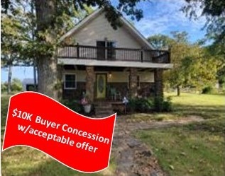 Motivated seller is offering a $10,000 Buyer incentive with acceptable offer! (Buyer may use for rate buy-down, update to taste, closing costs, etc.)
Traditional farmhouse on approximately 13 Acres +/- with three outbuildings. The 2,517 SF home boasts 2 living areas, a large country kitchen w/ lots of cabinets and counter space, over-sized dining area, 3 bedrooms, 2 bathrooms and a balcony off of the master. All new appliances, and a new hot water heater in 2022. Acreage is mostly in pasture with lush, established grass, is fenced/cross fenced and ready for livestock or tilling. The outbuildings are suitable for garage space, livestock shelter, equipment storage or any purpose needed (Chicken coop included)!
Included parcels are 001-09640-000, 001-09745-000 & 001-09724-000.