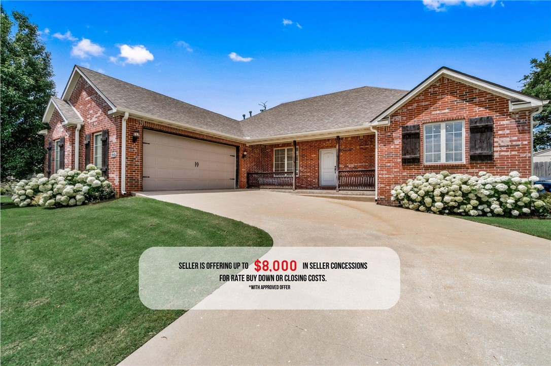 Priced below recent comps PLUS Seller offering $8000 in closing costs with approved offer! Welcome to your dream home in the desirable North Fork subdivision! This spacious retreat offers a fantastic layout designed for comfort and style. Featuring a large kitchen with a cozy hearth room perfect for entertaining, cathedral ceilings, and three bedrooms, including a master suite with his and hers closets. With 2.5 bathrooms and plenty of storage throughout, this home is as functional as it is beautiful. Enjoy the outdoors with a private backyard, deck, and pergola, ideal for relaxing or hosting gatherings. Additional perks include a split floorplan, new carpet being installed, and a plaza-style oversized garage. Don’t miss the inviting front porch, perfect for enjoying the peaceful surroundings. Schedule your showing today! New carpet installed in all bedrooms!