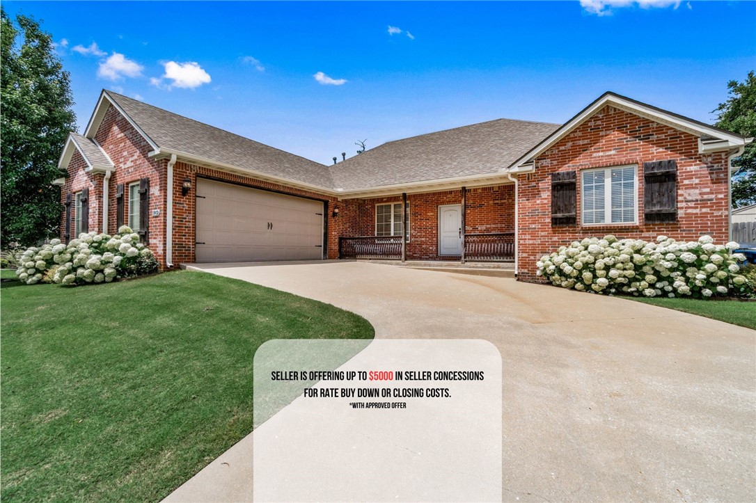 Seller offering $5000 in closing costs with approved offer! Welcome to your dream home in the desirable North Fork subdivision! This spacious retreat offers a fantastic layout designed for comfort and style. Featuring a large kitchen with a cozy hearth room perfect for entertaining, cathedral ceilings, and three bedrooms, including a master suite with his and hers closets. With 2.5 bathrooms and plenty of storage throughout, this home is as functional as it is beautiful. Enjoy the outdoors with a private backyard, deck, and pergola, ideal for relaxing or hosting gatherings. Additional perks include a split floorplan, new carpet being installed, and a plaza-style oversized garage. Don’t miss the inviting front porch, perfect for enjoying the peaceful surroundings. Schedule your showing today! New carpet installed in all bedrooms!