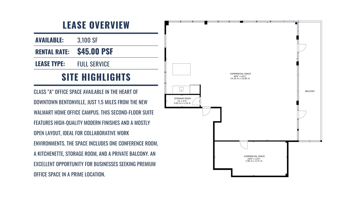 T J Hollands Sub Bentonville - Commercial Lease