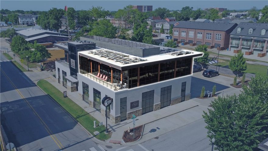 Available: 3,100 SF.
Rental rate: $45.00 PSF.
Lease type: Full service.

Site highlights
Class “A” office space available in the heart of downtown Bentonville, just 1.5 miles from the new Walmart Home Office campus. This second-floor suite features high-quality modern finishes and a mostly open layout, ideal for collaborative work environments. The space includes one conference room, a kitchenette, storage room, and a private balcony. An excellent opportunity for businesses seeking premium office space in a prime location.