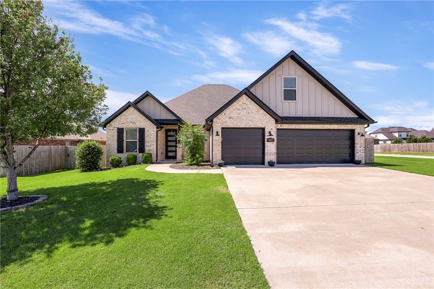 Nestled in a quiet, established neighborhood just minutes from downtown Springdale, schools, shopping, and I-49, this spacious 5-bedroom, 4-bathroom home offers the perfect blend of comfort and functionality. There’s plenty of room for everyone—whether you're hosting guests, working from home, or simply enjoying everyday life. The open-concept living area flows seamlessly into a well-appointed kitchen featuring stainless steel appliances, abundant cabinetry, and a large island. A private upstairs en suite provides an ideal retreat for guests or an older child, adding valuable flexibility to the home's layout. The primary suite includes a walk-in closet and a spa-like bathroom, offering a relaxing escape at the end of the day. Step into the backyard—perfect for entertaining or enjoying a peaceful Arkansas evening—complete with a covered patio and pergola. This home offers the best of both tranquility and convenience. Schedule your private tour today!