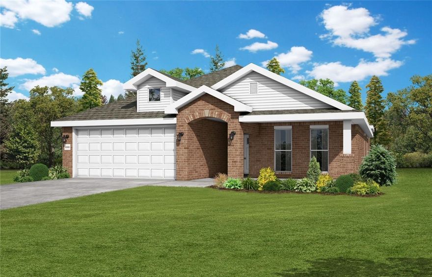 With 1,950 square feet of living space, this 3 bedroom, 2
bathroom floor plan offers spacious rooms and stunning
front elevation options. In addition, the plan series offers
double bathroom vanities in the primary suite, convenient
access from the large, walk-in primary closet to the utility
room, and an open layout kitchen and living room for
enhanced family time. Taxes subject to change based on new construction.