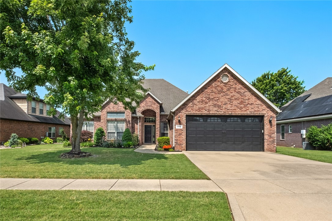 Welcome to your Home on the Golf Course! One-level, All Brick, & LIKE NEW right on the 15th Fairway of Stonebridge Meadows. This home is so well cared for, you have to see it to believe it! 4 bedrooms, 2 and 1/2 baths, a double-sided fireplace, and a living room bar make this a great space for entertaining. Tons of natural light throughout, tray & cathedral ceilings, and a spacious kitchen with plenty of counter space. But that's just inside... Relax outdoors on your peaceful patio that sits right on the golf course in high-demand Stonebridge Meadows! Other home features include Central Vacuum, Laundry room with countertop sink, and plenty of attic storage. New Dishwasher, and Fridge only 1 yr-old stays with the house. You won't want to miss an all one-level home in this location. These don't come available very often, schedule a showing now!