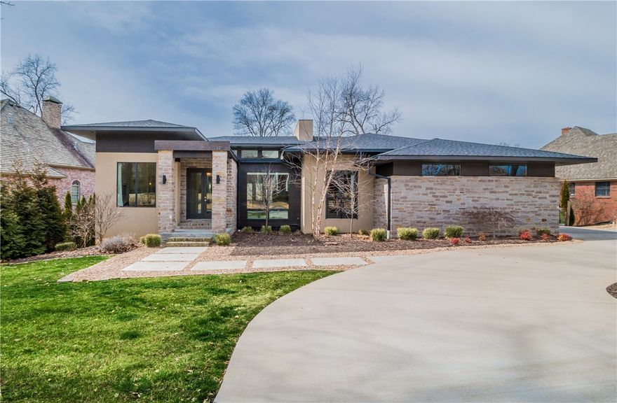 A remarkable blend of modern design and luxury amenities are featured in this exquisite newer construction prairie style home located in Pinnacle gated community. Beautifully proportioned for entertaining this home features floor-to-ceiling windows throughout, custom floating staircase, designer lighting, 10 & 11.5’ ceilings, storm shelter, abundant storage & private study (or 5th Bedroom). The sweeping Living Room is warm with a beamed ceiling open to the chic Kitchen boasting a marble waterfall island, Thermador appliances, floor to ceiling cabinetry & Butler’s Pantry. The walk-out basement features 3 bedrooms, 2 bathrooms with large game room leading out to a 21x12 covered patio and large backyard with fire pit.