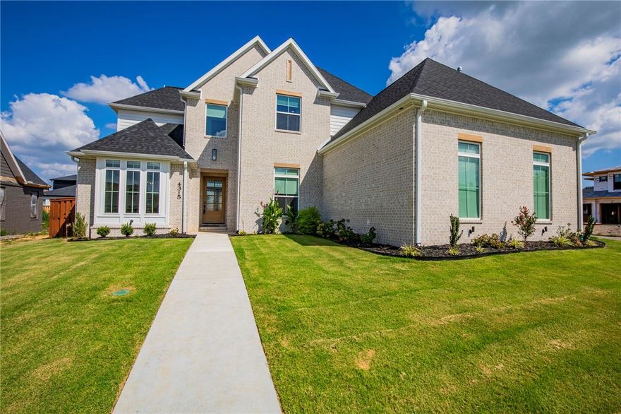 Beautiful like new home in gated ScissorTail.  Walk to one of the best public elementary schools in Arkansas right across from the neighborhood.  5 Bed + 4 Full Baths + Bonus Room + Office + Upstairs and downstairs laundry space.  Enjoy an all Marble kitchen, with cabinets to ceiling and a pair of double back doors in the living room. Home has downstairs guest room. Scissortail hosts some of the best amenities around including a clubhouse, 2 pools, firepit, sports court, fitness center, playground & more.