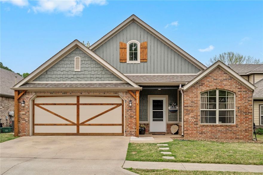 Minutes from the Razorback Greenway, U of A, Fayetteville Square, Washington Regional Medical Center, plus shopping/dining & easy I-49 access! Welcome to your beautifully-maintained, centrally-located 3bed/2bath...PLUS BONUS OFFICE/4th BR...home right in the heart of Fayetteville. Step inside to discover a spacious, light-filled living area with vaulted ceilings, updated fixtures, and a cozy fireplace—ideal for relaxing or entertaining. Enjoy easy, open-concept living with a kitchen that features modern stainless steel appliances (FRIDGE INCLUDED!), abundant counter space, and a dining area overlooking the backyard. Primary Suite has dual closet, jetted tub and separate walk-in shower. Carpet-free home! Relax and unwind in the OVERsized 7'x15' hot tub/swim spa on the back patio, enjoy the low-maintenance yard, and appreciate the privacy fence on all sides. New roof (2020), updated paint, fixtures, and flooring.