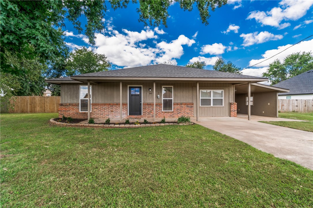 Step into this beautifully refreshed Bentonville home where charm meets modern comfort. Sitting on a spacious .37 acre lot, this 3 bed, 1.5 bath home is packed with upgrades-new roof, privacy fence with double gate, rebuilt covered back porch with can lightning, new HVAC lines, insulation and drywall. Inside you'll find all-new cabinetry, counters, appliances, sinks, faucets, toilets, tub/shower, hardware outlets, switches and lightning. Fresh paint inside and out highlights every detail, from the doors and trim to the flower beds and new mailbox outside. Even the small touches - house numbers, smoke alarm and doorbell- are brand new. Located just 3.4 miles Downtown Bentonville, 4.4 miles to Walmart Home Office, trails, restaurants and Rogers this home offers both convenience and a touch of a charm. A truly move-in ready home with old bones but new upgrades throughout! You don't want to miss this!