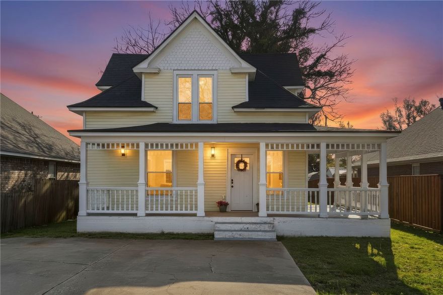 Classic Victorian charm meets easy small-town living in this 3 bed, 2.5 bath cottage w/ a wrap-around porch perfect for morning coffee & neighborly hellos. Located in the heart of downtown Gentry, enjoy unmatched walkability—just a two-minute stroll to Main Street with the library, courthouse, restaurants, salons, banks, grocery store, post office, & city offices nearby. Walk to local parades & community events, or head less than half a mile to the city park with a splash pad, playground, picnic areas, walking trails, & skate park. The home is near both the fire and police stations and within a designated school zone less than half a mile from a local school. Zoned Residential Office, offering flexibility for a primary residence with potential for a small office or professional use (buyer to verify). Move-in-ready updates include new roof & windows, fresh interior paint, updated light fixtures, new front door, new carpet, new toilet, dishwasher, refrigerator, & washer—blending historic charm with everyday comfort.