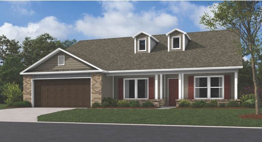 Introducing the lovely Hartford plan, a home that boasts exceptional curb appeal with its inviting covered front porch and beautifully landscaped front yard. This thoughtfully designed residence features an open floor plan with four spacious bedrooms and two modern bathrooms, complemented by a generous living room that’s perfect for gatherings. Enjoy cozy meals in the breakfast/dining area, and experience the charm of the kitchen, fully equipped with energy-efficient appliances, ample counter space, and a convenient pantry for effortless meal preparation. Additionally, the home includes a versatile flex room and a back patio, ideal for entertaining and relaxation. Discover the inviting features of the Hartford plan today! *Photos are of a similar model.