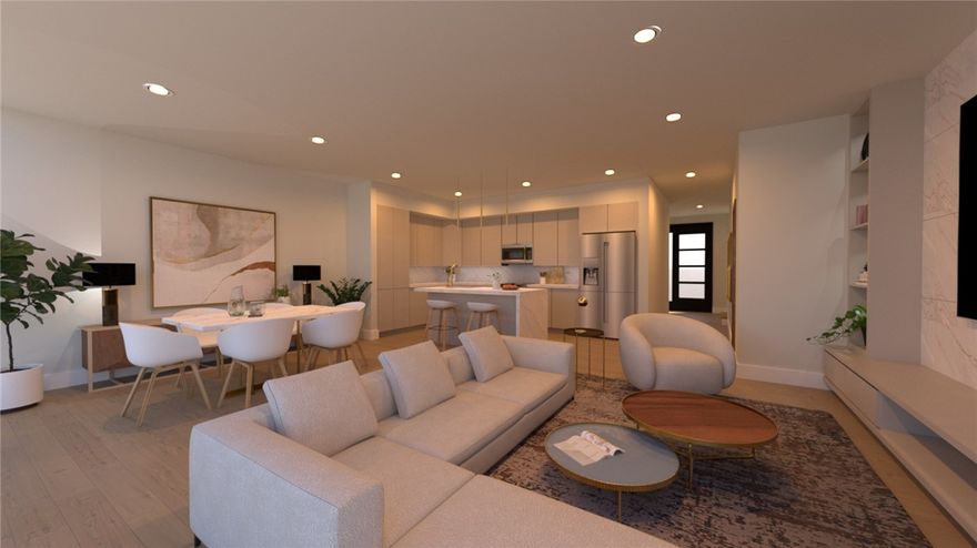 The townhomes at Parkside of Lowell showcase a modern aesthetic with thoughtfully designed open floor plans. Every unit features premium finishes, including quartz countertops, stainless steel appliances, and upscale luxury vinyl oak flooring. All-electric systems ensure energy-efficient heating and cooling for comfort and cost savings. Parkside combines contemporary design with an active lifestyle, with no restrictions on short-term rentals, making it a prime investment opportunity. Residents enjoy amenities like a clubhouse, gym, pool, and direct access to the Razorback Greenway for endless outdoor adventures. The community is centered around Kathleen Johnson Park, soon home to the NWA Space and Science Center, a soon to be major destination in NWA. The new flex space adds value with a mix of restaurants, businesses, and storage solutions for residents. As Lowell continues to grow in the NWA region, Parkside remains a standout community.