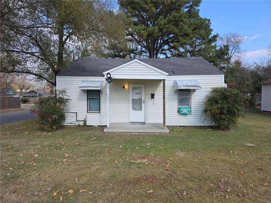 Corner lot cottage in Springdale! Come see this 2 bedroom, 1 bath classic house. UPDATED PLUMBING. Seller will install new HVAC w/ ductwork prior to closing. Fenced back yard, front porch, wood floors, large kitchen---all the potential for a starter home, rental, flip....you can turn this house into ANYTHING you need it to be. Priced to move.