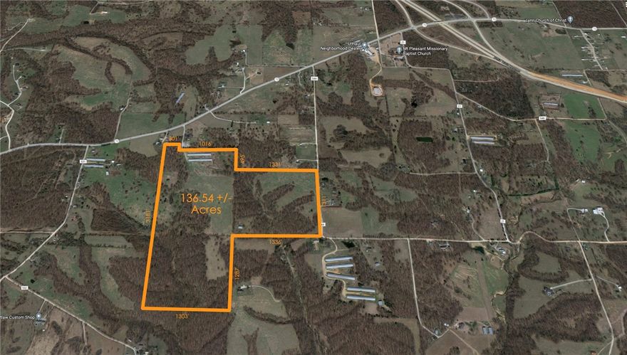 136.54+/- acres of developable land near the new 549 bypass. Good land to subdivide & build homes, pasture land for livestock, good areas for deer hunting & hardwood trees can be select cut for a revenue source. The land is wooded to the south, there is a barn & two old chicken barns. Barn in center of property has livestock panels. Neighbor is currently cutting the hay. There are creeks/natural springs in the hollows. Rural water tap on property, Black Hills gas line runs through property, electric pole on site & an old well is on site (near the old chicken barn). Rural sewer along hwy 72 is in future plans.
parcels included 18-11948-000 56.12 acres, 18-11974-000 40.32 acres, 18-12105-000 40.10 acres.
There is an easement from hwy 72 - please use the Bluebird rd. gate access to the east.