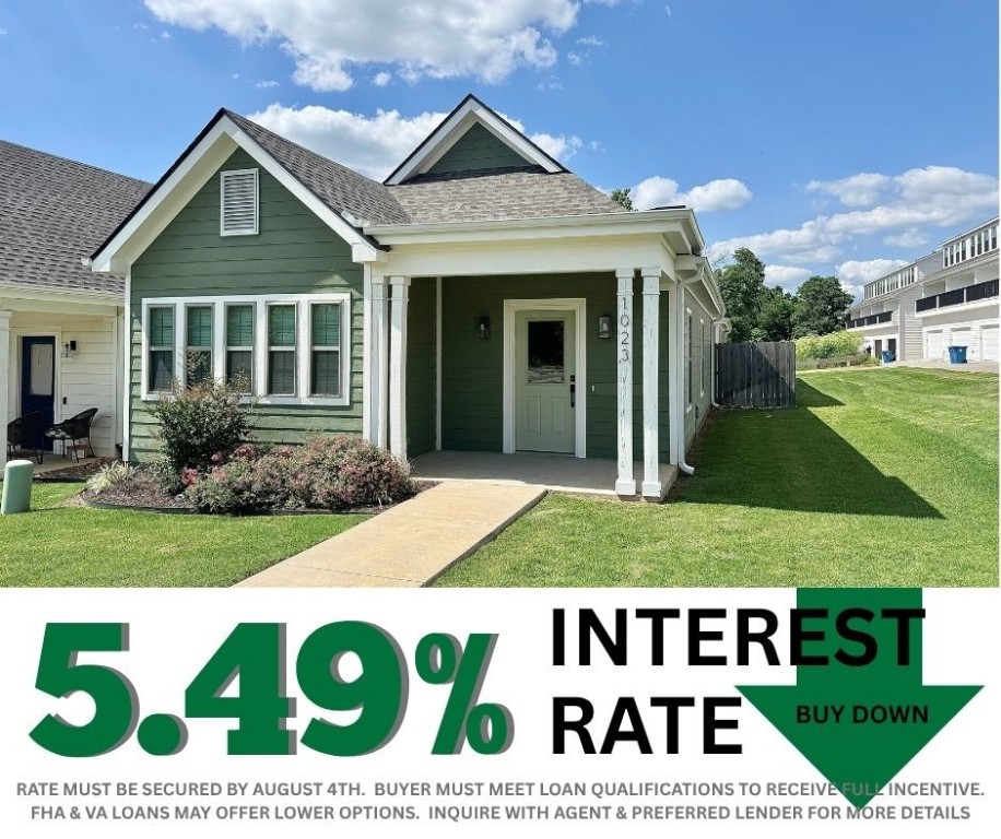 5.49% INTEREST RATE/BUY DOWN! Unbeatable location near Crystal Bridges Museum, the Alice Walton School of Medicine, Downtown Bentonville & Walmartās new campus. Enjoy a vibrant community with top-tier amenities, including a clubhouse, pool, pickleball court, dog park, yard maintenance & access to the countries top premier mountain biking trails. Fitzgerald floor plan boasts LVP flooring, crown molding, blinds, ample storage & quality throughout. The living room & dining area offer a seamless open floor plan, perfect for entertaining, with abundant natural light & smooth flow into the chefās kitchen. Chefās kitchen features 3cm granite countertops, Frigidaire stainless steel appliances, refrigerator, a pantry, tons of storage & abundant natural light. Spacious primary suite includes a perfect ensuite bathroom with walk-in tile shower, double sinks, & large walk-in closet. Patio perfect for entertaining with grass yard! Oversized garage with ample storage. Staged home at 915 Heights