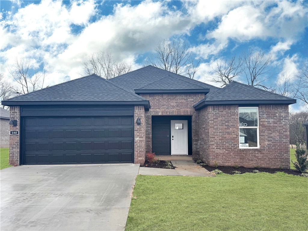 Delightful Denton plan in Goose Creek Village, an impressive subdivision where quality and affordability meet in the heart of Farmington. This home features gorgeous quartz kitchen countertops, stainless steel appliances and a walk-in pantry (per plan). 42-inch upper cabinets with top molding and soft close cabinet doors. Private bedroom one includes a lovely en-suite with quartz counter tops, double sinks, walk-in shower, and walk-in closet. Living room will showcase a beautiful modern Electric Fireplace. These homes feature ceiling fans in all bedrooms and living room! Each home exterior will have brick and Hardie® siding per plan! Covered patio (per plan). Garage Door opener! Taxes and Parcel # TBD. Single-story plans feature Luxury Vinyl plank flooring throughout! Two-story homes feature LVP downstairs with carpet on stairs and upstairs rooms!