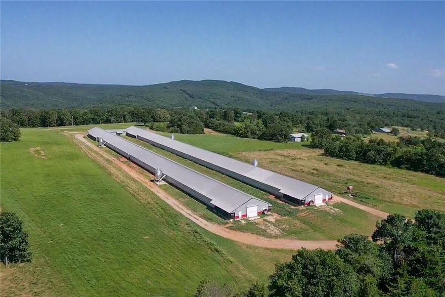 One of the nicest breeder hen farms to hit the market lately. Built in 2020 and still receiving incentive pay (over $260k total compensation last year) it is a ready-to-go. Tyson contract. No updates expected. Egg gathering area has a full bath (sink, stool, shower) and is fully air conditioned. Plenty of wooded land for the deer enthusiasts.