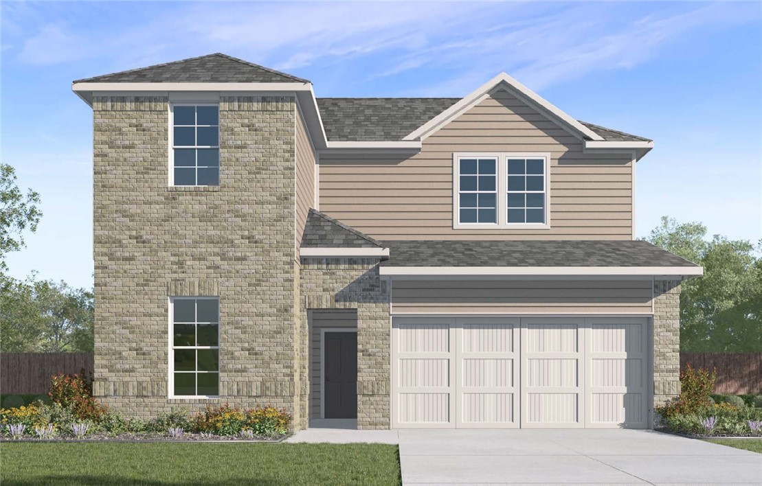 Miraculous Mitchell plan in The Element, brought to you by D.R. Horton! This home offers 4 bedrooms and 3 full bathrooms! Upon entering, you’ll find a spacious living room and kitchen with a dining room! The kitchen features beautiful quartz countertops, a gas range, and pantry. The primary bedroom and ensuite are located on the first floor. The primary bath features quartz countertops with double sinks and a walk-in shower! Upstairs, you’ll find a game room, perfect for entertaining along with bedrooms 3 & 4 with another full bathroom! Each home will have LVP flooring throughout the first floor, with carpeted stairs and carpet in all upstairs living areas. Upstairs wet areas will have LVP. The exterior will feature brick and Hardie® siding per plan and a covered patio per plan. Homes in this neighborhood are equipped with a programmable thermostat allows you to effortlessly control your environment with the touch of a button. Landscape package! Garage Door opener! Taxes and parcel number TBD.