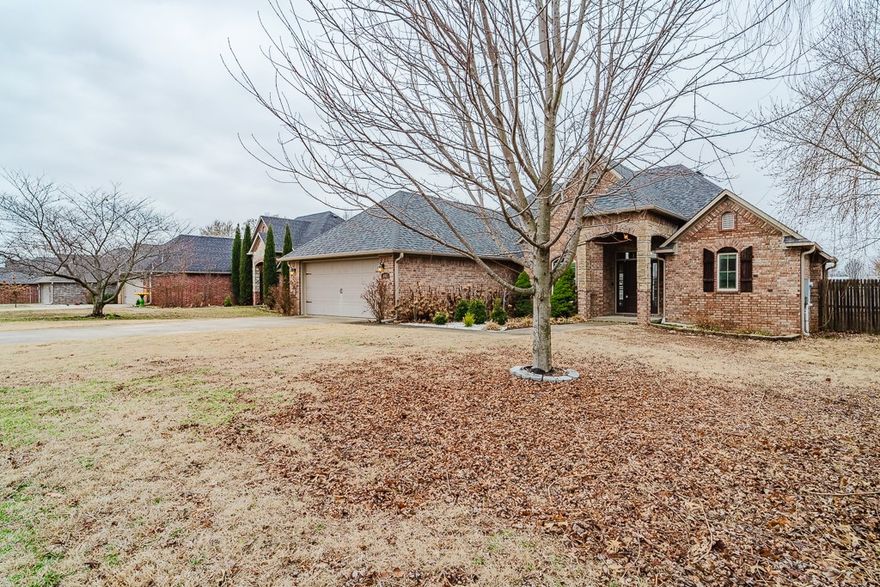 Super location! This 4-bedroom, 2 bath, 2 car garage home is walking distance to Elm Tree Schools and the park. Featuring an open concept with amazing lighting & split floor plan. Wood flooring in main areas & additional formal dining. Kitchen has a beautiful open brick Arch, equipped with all stainless-steel appliances + large pantry. Primary bath with dual vanities and jacuzzi/ stand-alone shower with large walk-in closets. Covered back patio to relax with a privacy fenced yard. Small dogs considered with increased deposit. No cats. $50 per adult applicant to apply.