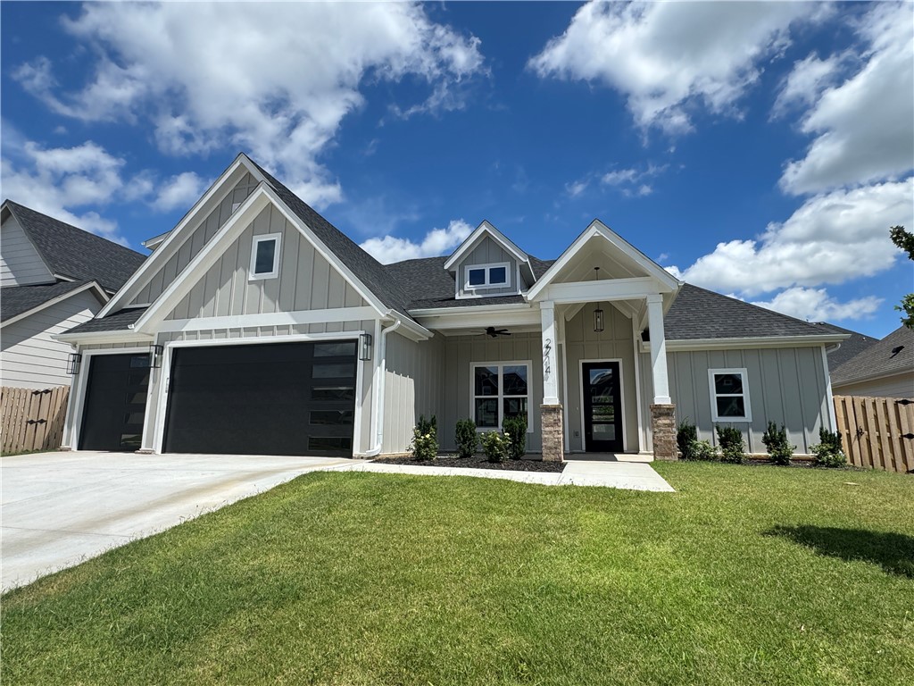 Stunning home in the desired Crescent View Subdivision Phase 2! Great flooplan with primary suite downstairs along with bedroom 2, full bathroom, office, and laundry room. Upstairs has bedrooms 3-4, full bathroom, and bonus room or 5th bedroom. Kitchen is a cooks dream with large island, gas cooktop, built-in microwave and oven. Open concept makes a great place for entertaining. Enjoy grilling and watching the kids play while under the large covered patio. Location can't be beat! Subdivision is across from Janie Darr Elementary. Also sits just down the street from the all new Mount Hebron Park! Kids can even go play in the Crescent View playground!