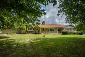 Country setting but close to town this 3 bedroom 3 bath home sitting on 1.85 acres has a updated kitchen, newer roof, windows, siding and master bath. Home has a partial unfinished basement for storage. Very nice workshop with it's own electric meter and a separate 1 car garage.