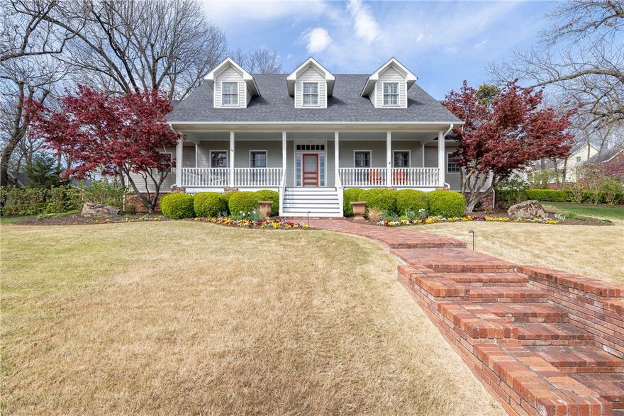 Absolutely immaculate home in a super desirable location!! 3,996 heated sq ft offers 3 bedrooms and 3.5 baths (there is a 4th bedroom but there is not a closet), open eat in kitchen to a hearth room, great room, formal dining, study, and a wonderful loft upstairs. Other amenities include real hardwood floors, plantation shutters, built in refrigerator, microwave, warming drawer, oven, gas cooktop, soft close cabinetry, Denon surround sound inside and out,  2 wood burning fireplaces, cedar lined closets, central vacuum, and a laundry chute. Don't miss the wonderful sunroom, 3 car detached garage with upstairs finished storage room, professional landscaping, flagstone patio, and incredible craftsmanship by a local custom home builder. This home is close to lake Fayetteville, Springdale Country Club, I-49, and all kinds of restaurants and shopping.  Zoned for Harber High School.