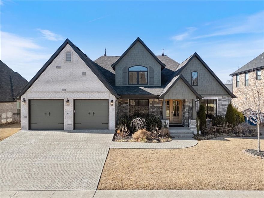 You can't beat the location of this beautifully built, immaculate home, in the highly desired Bentonville neighborhood! Minutes to Coler Biking Trail, Bentonville Square, Walmart corporate offices & restaurants.  This well kept European style home boasts double mahogany entry doors, hardwood floors throughout the main level, home office, flex room perfect for dining or second living area. Soaring ceilings in great room, gas log fireplace with oversized windows on one full side of the home. The open kitchen features an island, farmer's sink, gas range, soft close cabinets and stunning quartz countertops. Entering from garage is a mud room, half bath, coat closet & hall bench with cubby space. Master suite on main floor w/ huge master closet. Master bath features soaking tub, double vanity, tiled shower w/ dual shower heads & controls. Inviting staircase leads to 3 bedrooms. Two bedrooms share a jack-and-jill bath & 3rd bedroom has en-suite bath. Don't miss out on this excuisite home & PRIME location in Bentonville!