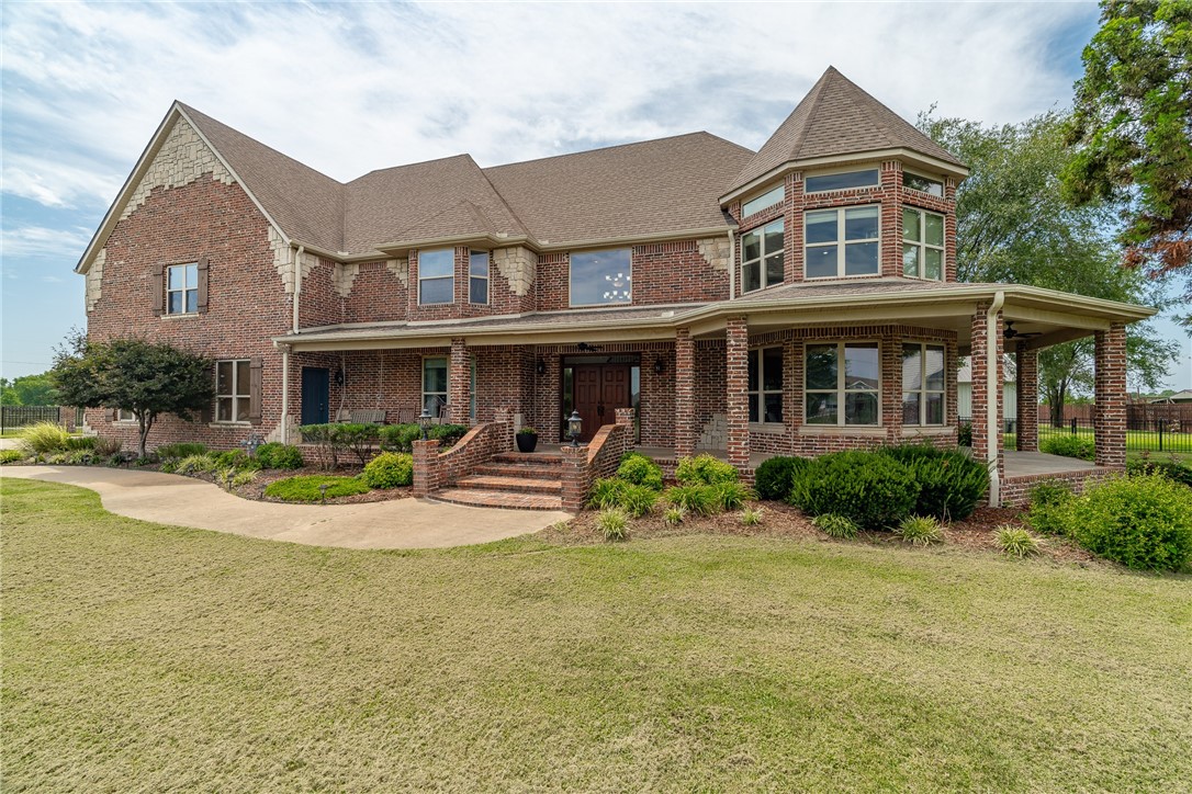 Amazing piece of property that has it all! Spacious home has 5610 SF in the main house. There is a pool house w/600 SF that includes a kitchenette, laundry & full BA. Beautiful in-ground pool & pool house built 2020. But wait⦠thereās more⦠there is a 4800 SF shop bldg. w/4 doors & stg loft. Home features 5 BR, 5 BA, OFF, sitting area, chefās kitchen, lg laundry room, FDR & eat-in kitchen, bonus room. All situated on 3.19 acres complete with garden spot, deluxe chicken house & childās playhouse. House Roof was replaced in 2017; pool & pool house built all prior to sellerās ownership. Pool has saltwater system as option. The shop/storage bldg. has 1 door to accommodate an RV, two other garage doors, entry door. Property is fully fenced. Newer brick column & iron fence w/security gate. School bus stops right in front of house. A fabulous, has it all property. A must see!