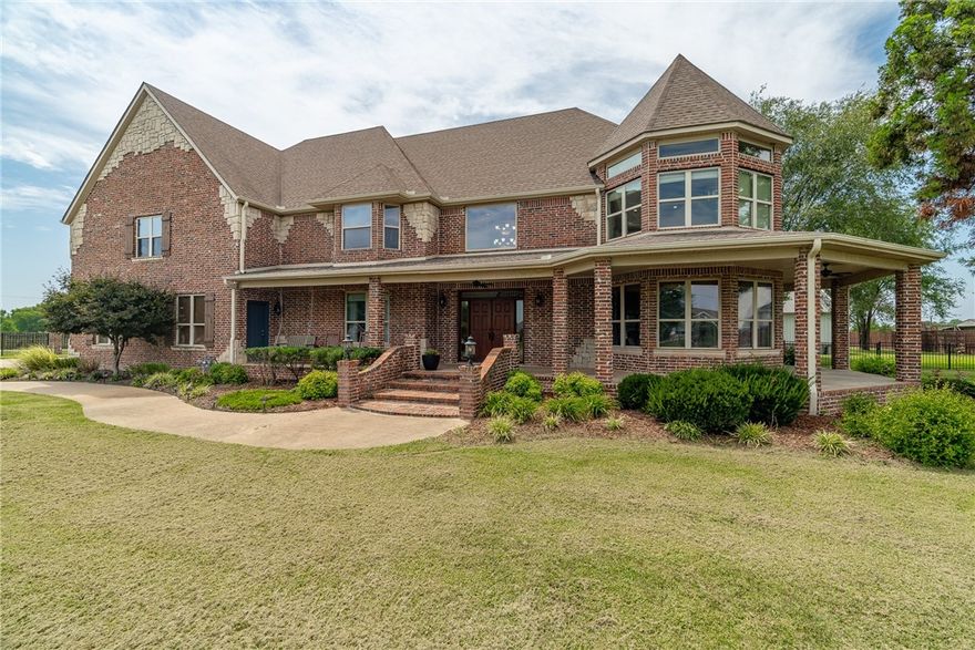 Amazing piece of property that has it all!  Spacious home has 5610 SF in the main house.  There is a pool house w/600 SF that includes a kitchenette, laundry & full BA.  Beautiful in-ground pool & pool house built 2020.  But wait… there’s more… there is a 4800 SF shop bldg. w/4 doors & stg loft.  Home features 5 BR, 5 BA, OFF, sitting area, chef’s kitchen, lg laundry room, FDR & eat-in kitchen, bonus room.  All situated on 3.19 acres complete with garden spot, deluxe chicken house & child’s playhouse.  House Roof was replaced in 2017; pool & pool house built all prior to seller’s ownership. Pool has saltwater system as option.  The shop/storage bldg. has 1 door to accommodate an RV, two other garage doors, entry door.  Property is fully fenced. Newer brick column & iron fence w/security gate. School bus stops right in front of house.  A fabulous, has it all property. A must see!