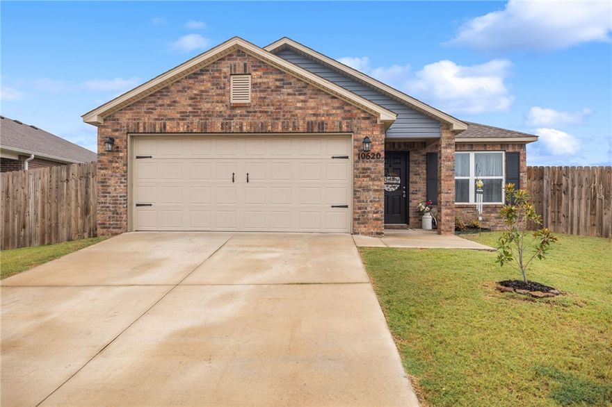 Built in 2023, this home offers a split floor plan and an open, spacious living area perfect for both relaxing and entertaining. Enjoy a dedicated dining room, convenient laundry room, and a seamless flow throughout. Step outside to a patio and a fenced in backyard, ideal for quiet evenings or weekend gatherings. Nestled in a peaceful neighborhood, this home combines modern comfort with a sense of community. Fresh, Functional and move-in ready, your next chapter starts here!