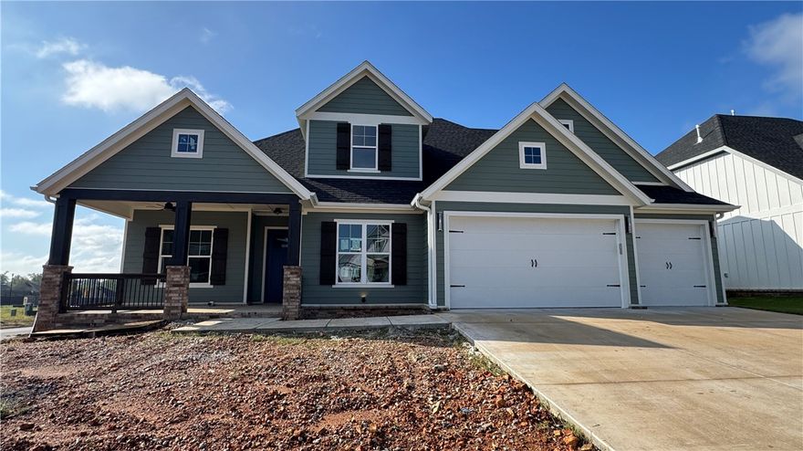 Stunning home in the desired Crescent View Subdivision Phase 2! Great floorplan with primary suite downstairs along with bedroom 2, full bathroom, office, and laundry room. Upstairs has bedrooms 3-4/bonus room and full bathroom. Kitchen is a cook's dream with large island, gas cooktop, built-in microwave and oven. Open concept makes a great place for entertaining. Enjoy grilling and watching the kids play while under the large covered patio. Location can't be beat! Subdivision is across from Janie Darr Elementary. Also sits just down the street from the all new Mount Hebron Park! Kids can even go play in the Crescent View playground!