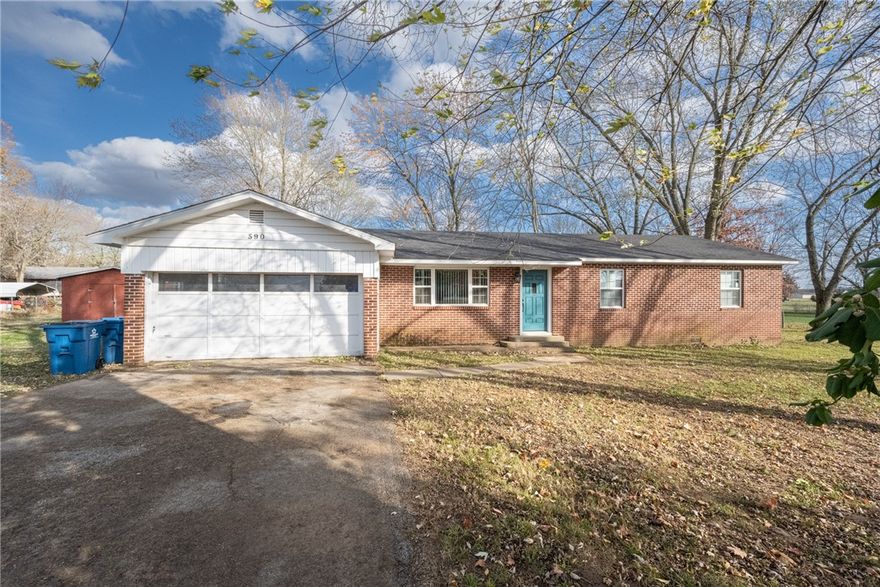 Great location!  Conveniently located just off Hwy 94.  Home was remodeled 5 years ago. Roof was replaced along with the HVAC, new energy efficient windows, new water lines from the meter to the house, new sewer line, all new wiring throughout the home, new tankless hot water heater, as well has granite countertops. Large lot with mature trees and an outbuilding with concrete slab.