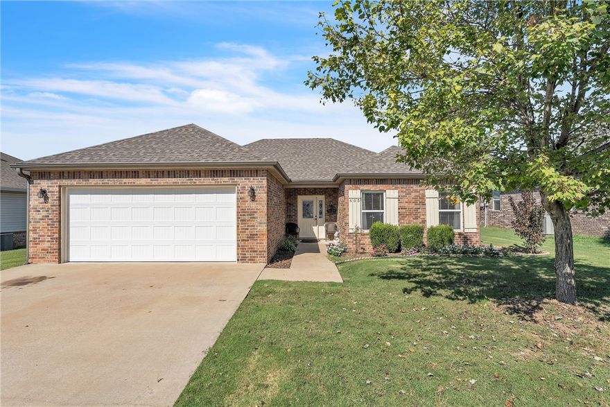 Beautifully maintained 4-bedroom, 2-bath home located in a well-established neighborhood. This property features a functional floor plan with spacious living areas and a perfect balance of comfort and convenience. Recent improvements include a new roof and new gutters (August 2025). Residents will appreciate the close proximity to schools, community pool, parks, and John Brown University. A prime location combined with thoughtful updates makes this home an excellent opportunity.