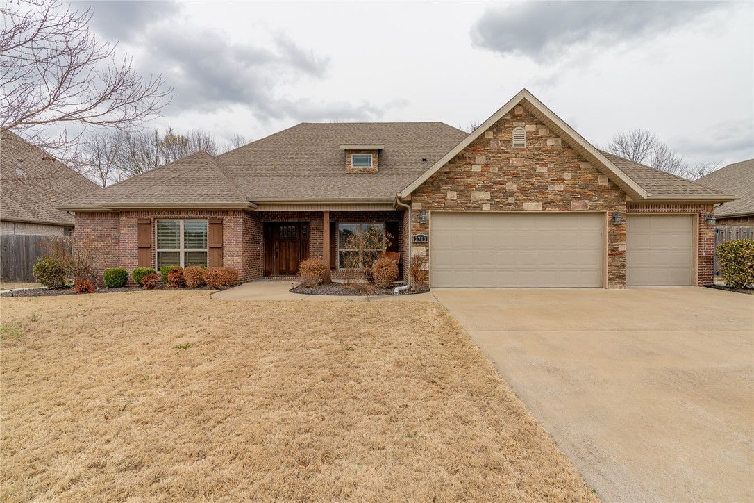 Outstanding Fayetteville home on a spacious lot with woods to the rear. You will love the hardwood flooring throughout & the covered patio with extended outdoor living space. Entertaining will be a dream with an open kitchen, dining, and living area. Raised bar in the kitchen where you will find stainless appliances, granite counter tops, your gas range, & a great pantry. Surround sound for family movie night, split bedroom plan, & a private study/office at the front of the house. The children can walk to the nearby schools and future Underwood Park. This appealing home is plumbed for central vacuum , hardwired for security, & has a sprinkler system to keep your landscaping green.