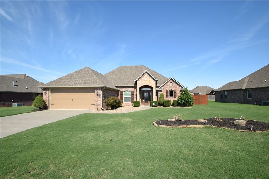Welcome to the highly sought after Cornerstone Subdivision! Great Bentonville location! This is a 3 bedroom, 2 bath home with hardwood floors, all brick exterior, open living, stainless appliances, granite countertops. Large back yard with covered patio, fireplace and extended stone patio. Also comes with a huge gazebo, storage shed and privacy fence. Home comes with Refrigerator, washer and dryer. The new Walmart Home Office and downtown Bentonville are only 5.5 miles away, and you're close to the Bentonville Community Center and 35-acre Creekside Park. Also Enjoy Cornerstone's subdivision amenities: a clubhouse, pool, playground, and trail system with exercise stations. Pets are negotiable with owner approval and an additional deposit, no smoking, and a one-year lease is required.