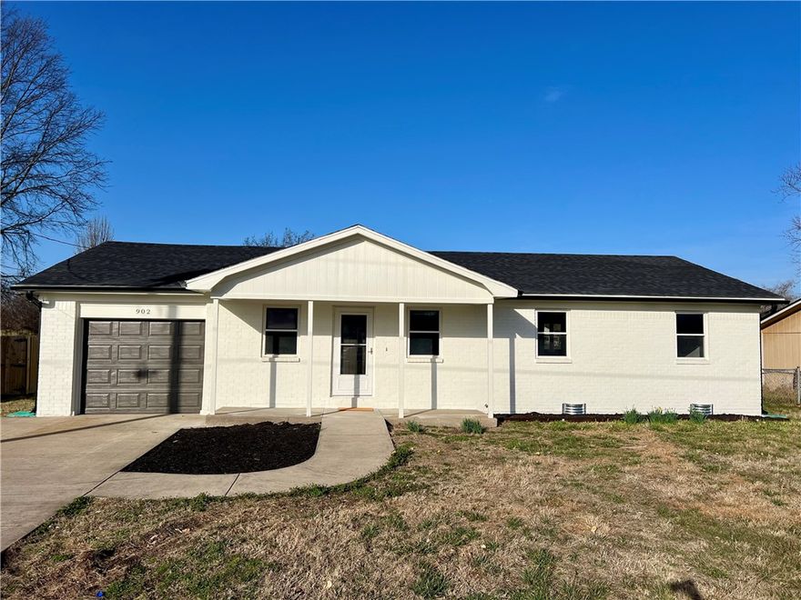 This well-located rental in Bentonville offers 3 bedrooms and 2 bathrooms with a practical, comfortable layout suited for everyday living. The home includes a one-car garage and a finished spare room that works well for storage, a workshop, or secure bike space. Inside, you’ll find functional and freshly remodeled living areas and a straightforward kitchen designed for convenience. The large backyard and deck provides plenty of room to relax, garden, or entertain. Just minutes from the downtown square, you’ll have easy access to local dining and shopping, along with nearby attractions like Crystal Bridges, Momentary, popular biking trails, and a walkable commute to the new Walmart headquarters. Pets negotiable with a $250 non-refundable pet deposit plus additional pet rent.